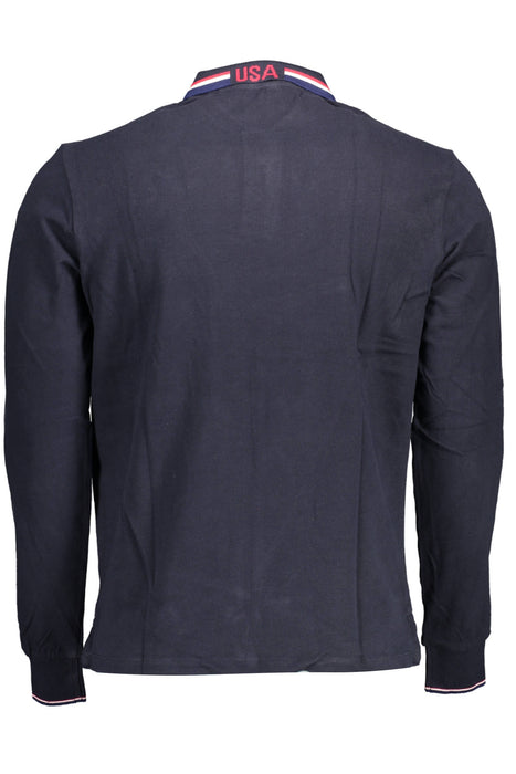 Us Polo Blue Mens Long Sleeved Polo Shirt