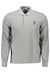 Us Polo Shirt Long Sleeve Mens Gray