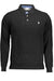 Us Polo Mens Long Sleeved Polo Black