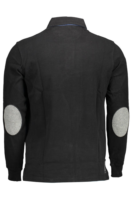 Us Polo Mens Long Sleeved Polo Black