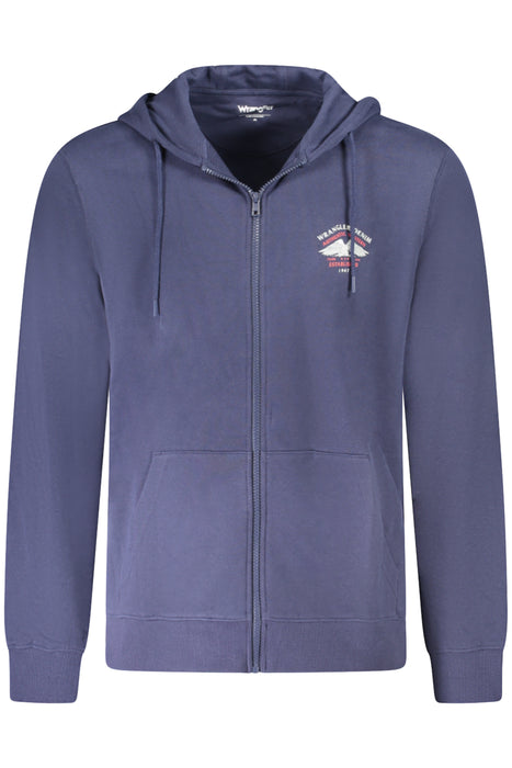 Wrangler Mens Zip-Up Sweatshirt Blue