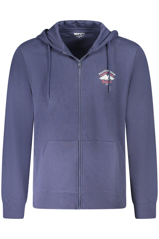 Wrangler Mens Zip-Up Sweatshirt Blue