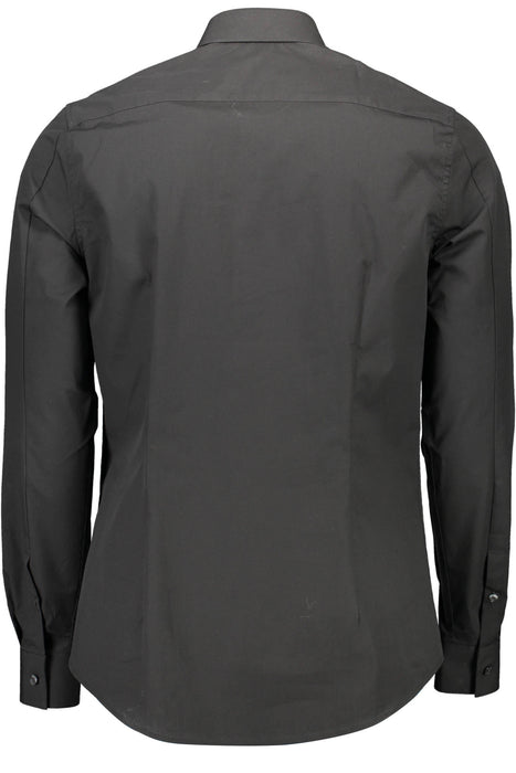 Calvin Klein Mens Long Sleeve Shirt Black