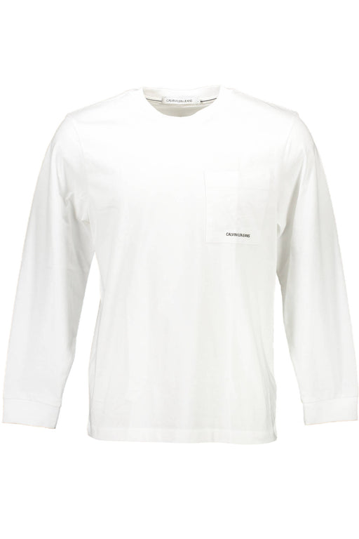 Calvin Klein Mens Long Sleeve T-Shirt White