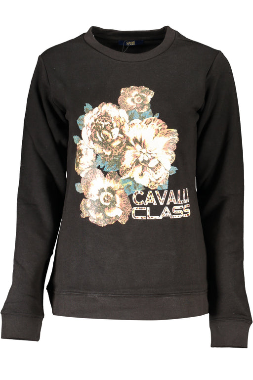 Cavalli Class Womens Zipless Sweatshirt Black