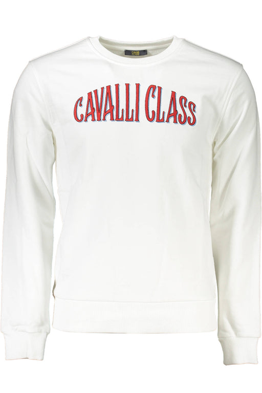 CAVALLI CLASS SWEATSHIRT WITHOUT ZIP MAN WHITE