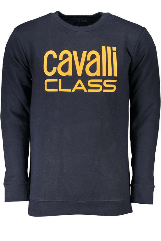 Cavalli Class Mens Blue Zipless Sweatshirt
