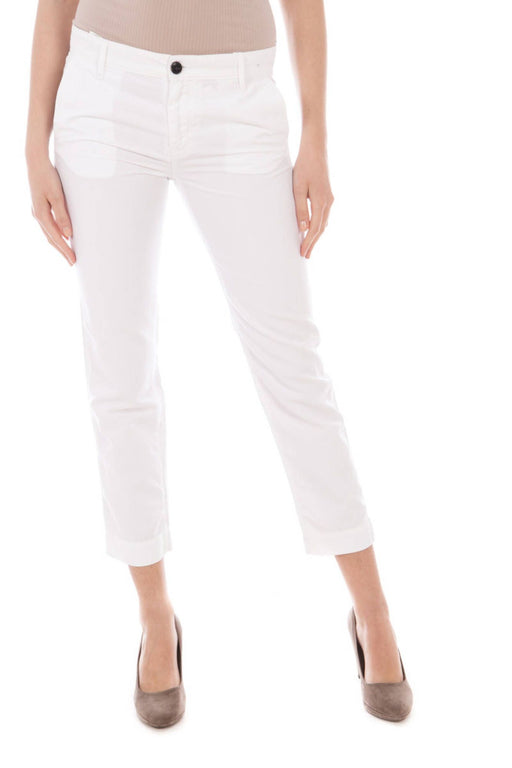 FRED PERRY WOMENS WHITE TROUSERS