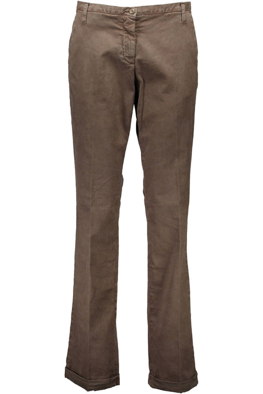 FRED PERRY WOMENS BROWN TROUSERS