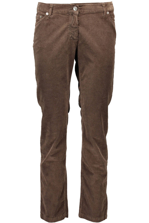 FRED PERRY WOMENS BROWN TROUSERS