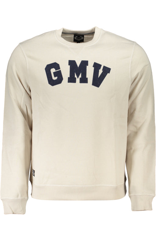 Gian Marco Venturi Mens White Zipless Sweatshirt
