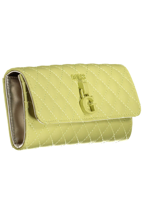 Guess Jeans Womens Yellow Wallet