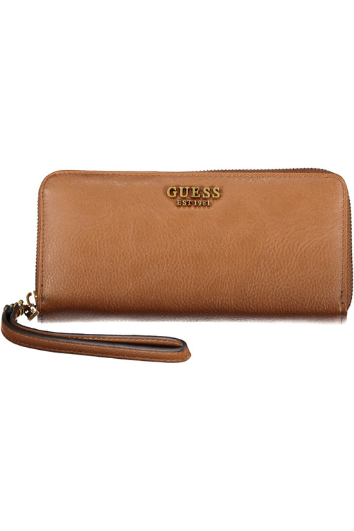 GUESS JEANS WOMENS WALLET BROWN