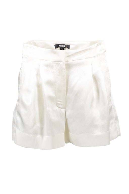 JUST CAVALLI WHITE WOMAN SHORT TROUSERS