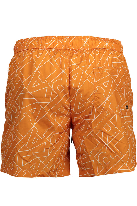 Karl Lagerfeld Beachwear Swimsuit Parts Under Man Orange