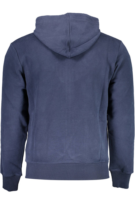 La Martina Mens Blue Zip Sweatshirt