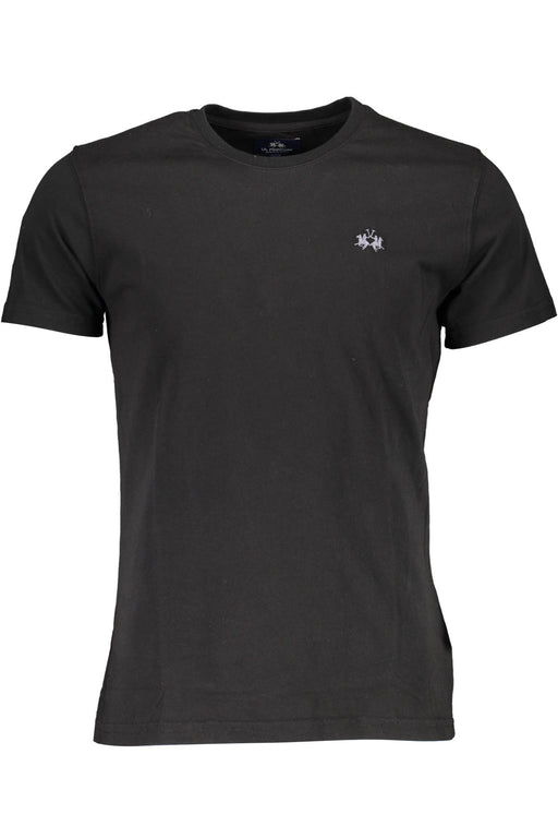 La Martina Mens Short Sleeve T-Shirt Black