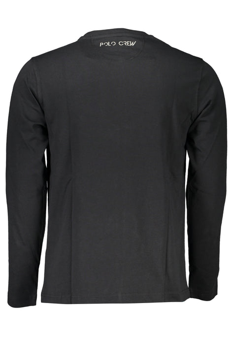La Martina Mens Long Sleeve T-Shirt Black