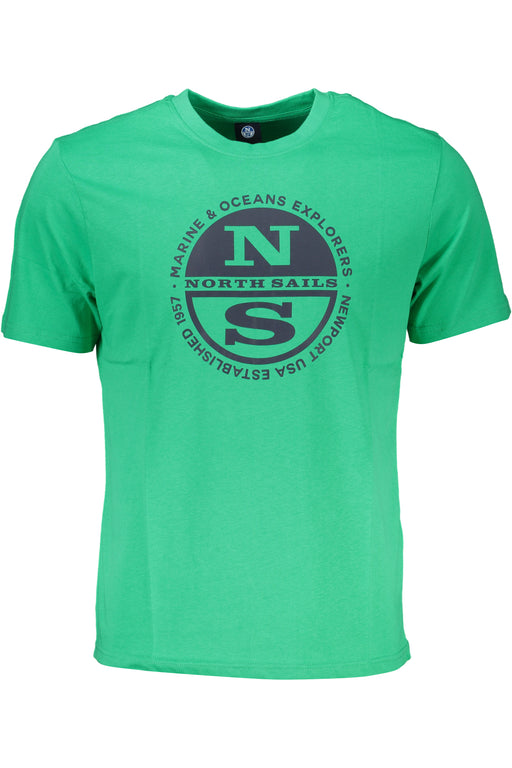 North Sails Green Mens Short Sleeved T-Shirt