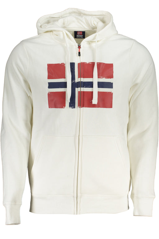 NORWAY 1963 MENS WHITE ZIP SWEATSHIRT
