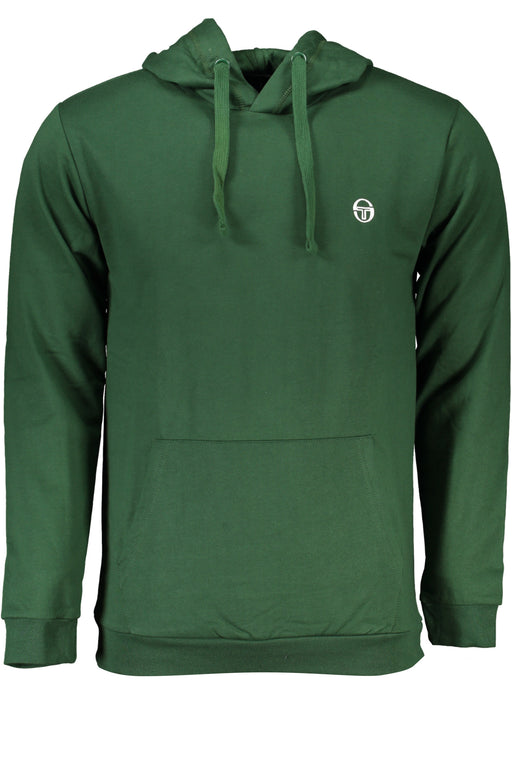 Sergio Tacchini Mens Green Zipless Sweatshirt