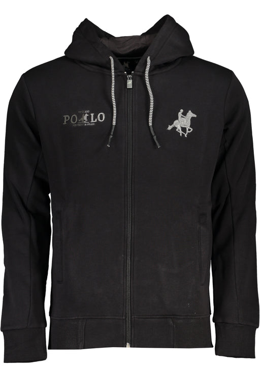 Us Grand Polo Mens Black Zip Sweatshirt